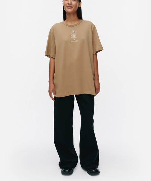 marimekko（マリメッコ）の「【kioski】Vihne Vihkiruusu / t-shirt（Tシャツ/カットソー・レディース・ブラウン/ホワイト・X-SMALL/SMALL/MEDIUM/LARGE）」の6枚目の写真