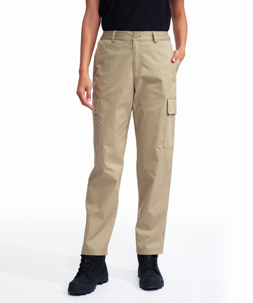 AIGLE(エーグル)の「COOLMAX 接触冷感 速乾 ドライ テーパードカーゴパンツ(カーゴパンツ・レディース・ベージュ/モスグリーン・40/38/36/34)」の3枚目の写真