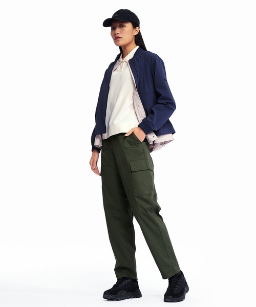 AIGLE(エーグル)の「COOLMAX 接触冷感 速乾 ドライ テーパードカーゴパンツ(カーゴパンツ・レディース・ベージュ/モスグリーン・40/38/36/34)」の12枚目の写真