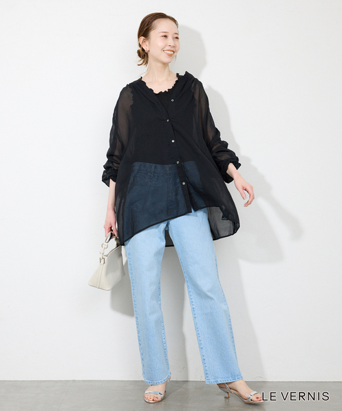 LE VERNIS(ル・ベルニ)の「LE VERNIS/ル ベルニ Sculpture boxy 244-210501(ショルダーバッグ・レディース・アイボリー/ブラウン・FREE)」の9枚目の写真