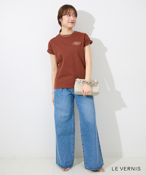 LE VERNIS(ル・ベルニ)の「LE VERNIS/ル ベルニ Sculpture boxy 244-210501(ショルダーバッグ・レディース・アイボリー/ブラウン・FREE)」の13枚目の写真