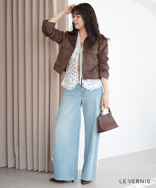 LE VERNIS(ル・ベルニ)の「LE VERNIS/ル ベルニ Sculpture boxy 244-210501(ショルダーバッグ・レディース・アイボリー/ブラウン・FREE)」の15枚目の写真