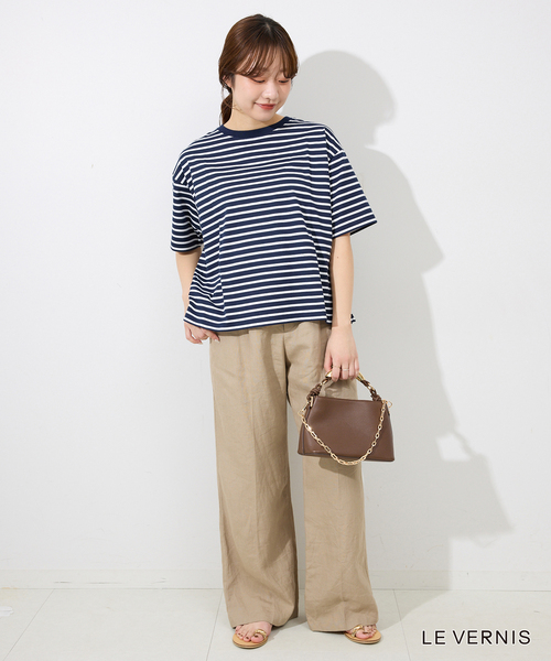 LE VERNIS(ル・ベルニ)の「LE VERNIS/ル ベルニ Sculpture boxy 244-210501(ショルダーバッグ・レディース・アイボリー/ブラウン・FREE)」の20枚目の写真