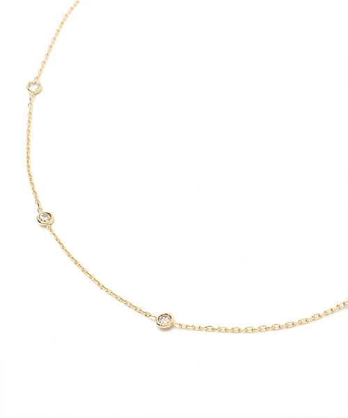 agete（アガット）の「K18ネックレス（10154116097）（ネックレス