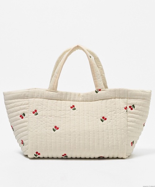 Liaa/キルティング 刺繍 トートバッグ マザーズバッグ A18584