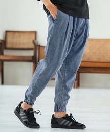 mp13471-Rayon Denim Fabric Tapered Pants デニムパンツ