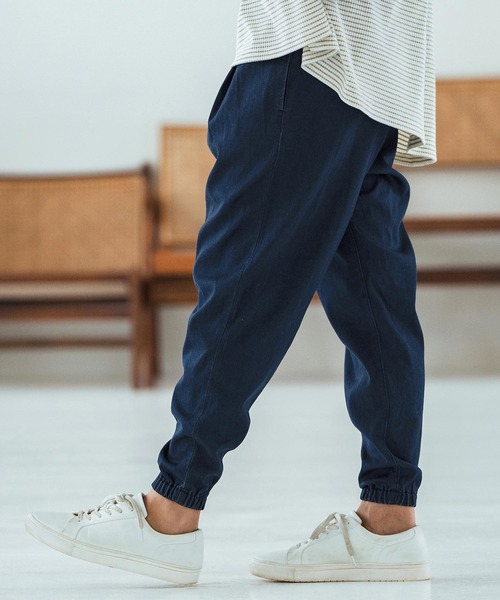 Magine(マージン)の「mp13471-Rayon Denim Fabric Tapered Pants デニムパンツ(デニムパンツ・メンズ・ワンウォッシュ/ブラック系その他/ダークインディゴブルー・44/46/48)」の15枚目の写真