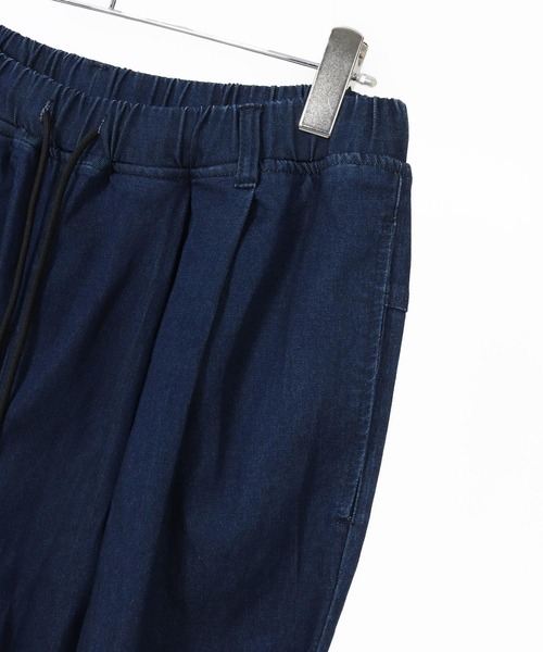 Magine(マージン)の「mp13471-Rayon Denim Fabric Tapered Pants デニムパンツ(デニムパンツ・メンズ・ワンウォッシュ/ブラック系その他/ダークインディゴブルー・44/46/48)」の6枚目の写真