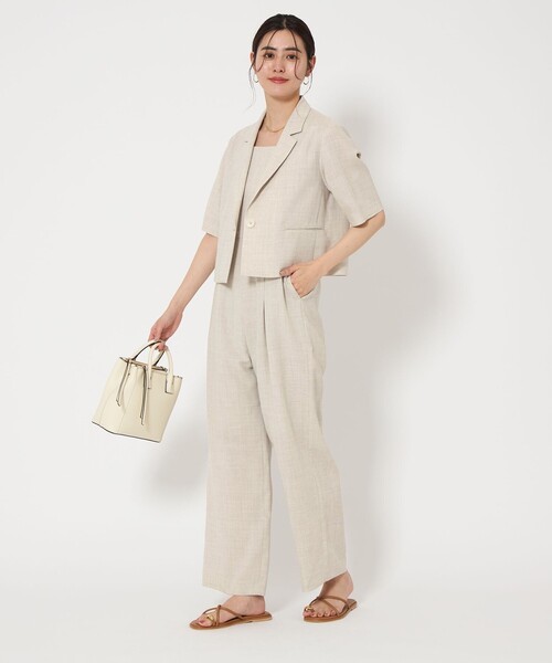 美品⭐︎グリーンレーベルリラクシング　リネンライクセットアップ42サイズ green label relaxing（グリーンレーベルリラクシング）の「Soft