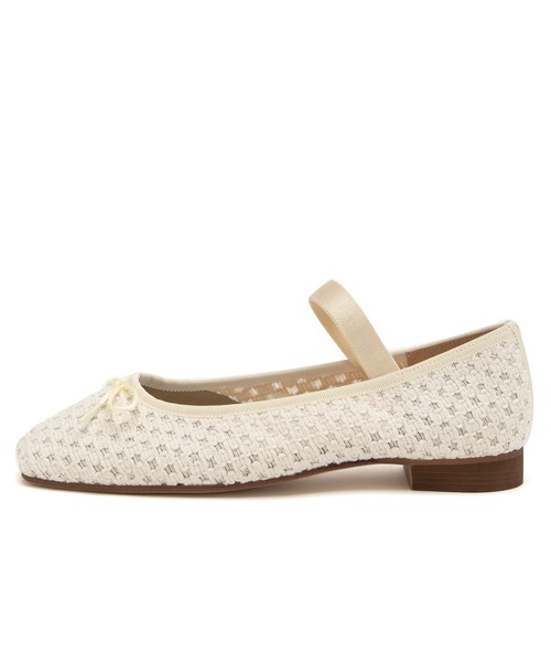 JELLY BEANS(ジェリービーンズ)の「【ひんやりパンプス】スクエアソフトストラップバレエシューズ【Made in Japan】(113-52013)JELLY BEANS(ジェリービーンズ)(バレエシューズ・レディース・シルバー/ブラック/アイボリー・23/24/22.5/23.5/24.5)」の7枚目の写真