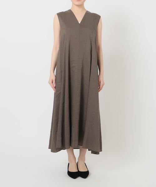 spick&span リネンブレンド2wayフレアワンピース セール】リネンブレンド2WAYフレアワンピース（ワンピース