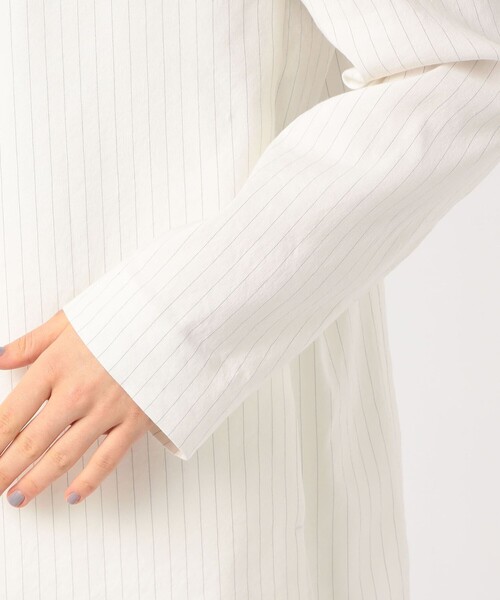 EDITION（エディション）の「□リネンストレッチ ノーカラージャケット