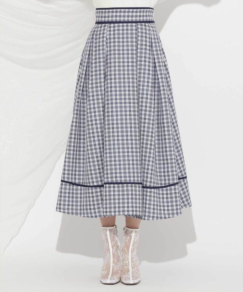 WILLSELECTION（ウィルセレクション）の「パイピングデザインタックスカート（スカート・レディース・ブルー系その他/レッド系その他/ブラック系その他・FREE）」の10枚目の写真