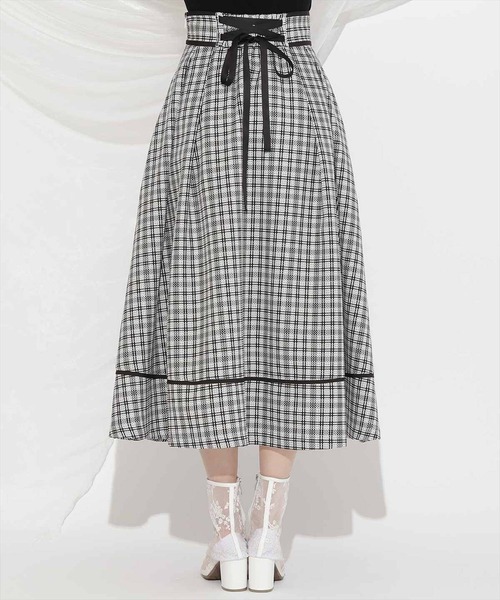 WILLSELECTION（ウィルセレクション）の「パイピングデザインタックスカート（スカート・レディース・ブルー系その他/レッド系その他/ブラック系その他・FREE）」の6枚目の写真