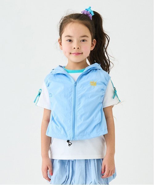 minimal（ミニマル）の「【撥水】ドロストベスト（ベスト・キッズ・ブラック/ライトピンク/ラベンダー/サックスブルー・100cm/120cm/130cm/140cm/110cm）」の3枚目の写真