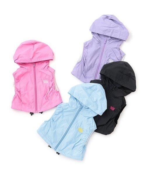 minimal（ミニマル）の「【撥水】ドロストベスト（ベスト・キッズ・ブラック/ライトピンク/ラベンダー/サックスブルー・100cm/120cm/130cm/140cm/110cm）」の18枚目の写真