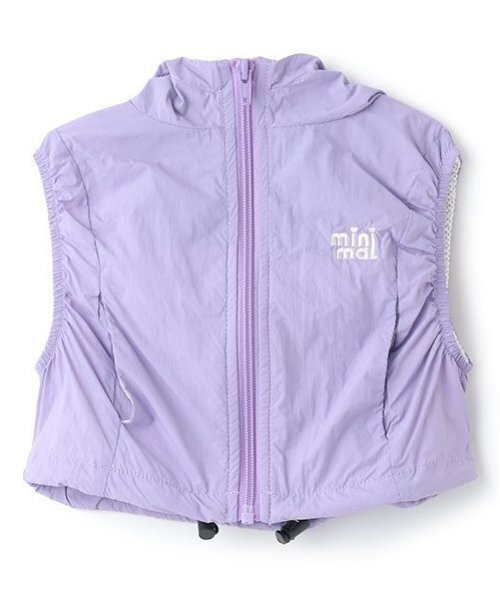 minimal（ミニマル）の「【撥水】ドロストベスト（ベスト・キッズ・ブラック/ライトピンク/ラベンダー/サックスブルー・100cm/120cm/130cm/140cm/110cm）」の15枚目の写真