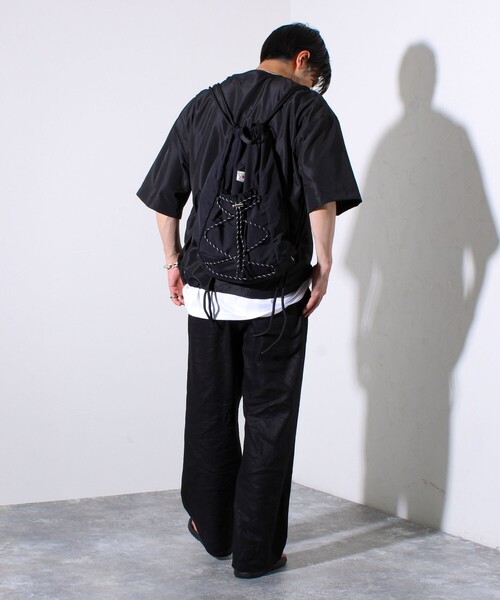 FREDY MAC（フレディーマック）の「【FREDYMAC/フレディマック】ナイロンナップサック リュック（バックパック/リュック・メンズ・ブラック/グレー・FREE）」の10枚目の写真