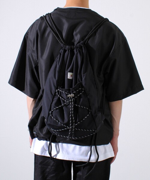 FREDY MAC（フレディーマック）の「【FREDYMAC/フレディマック】ナイロンナップサック リュック（バックパック/リュック・メンズ・ブラック/グレー・FREE）」の11枚目の写真