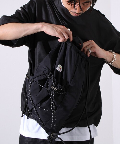 FREDY MAC（フレディーマック）の「【FREDYMAC/フレディマック】ナイロンナップサック リュック（バックパック/リュック・メンズ・ブラック/グレー・FREE）」の13枚目の写真