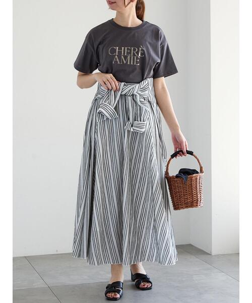 Te chichi（テチチ）の「ロゴプリントTシャツ（Tシャツ/カットソー・レディース・ブラック/チャコールグレー/シルバー・F）」の7枚目の写真