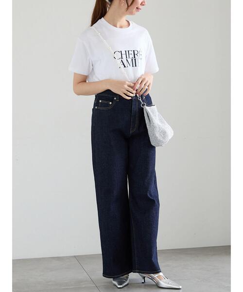 Te chichi（テチチ）の「ロゴプリントTシャツ（Tシャツ/カットソー・レディース・ブラック/チャコールグレー/シルバー・F）」の10枚目の写真