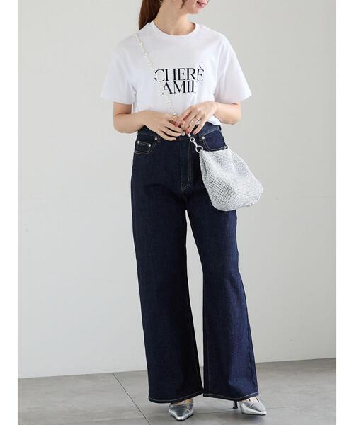 Te chichi（テチチ）の「ロゴプリントTシャツ（Tシャツ/カットソー・レディース・ブラック/チャコールグレー/シルバー・F）」の11枚目の写真