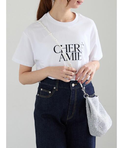 Te chichi（テチチ）の「ロゴプリントTシャツ（Tシャツ/カットソー・レディース・ブラック/チャコールグレー/シルバー・F）」の12枚目の写真