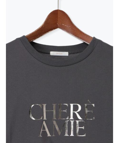 Te chichi（テチチ）の「ロゴプリントTシャツ（Tシャツ/カットソー・レディース・ブラック/チャコールグレー/シルバー・F）」の21枚目の写真