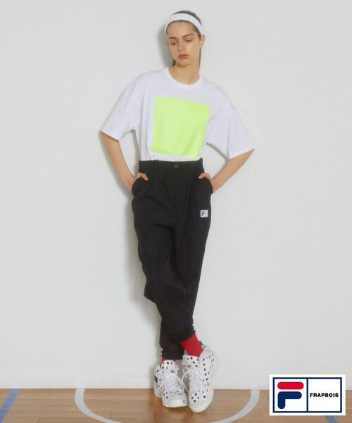 FRAPBOIS(フラボア)の「FILA×FRAPBOISパンツ(その他パンツ・レディース・ブラック/ベージュ・1/2)」の16枚目の写真