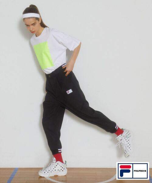 FRAPBOIS(フラボア)の「FILA×FRAPBOISパンツ(その他パンツ・レディース・ブラック/ベージュ・1/2)」の15枚目の写真
