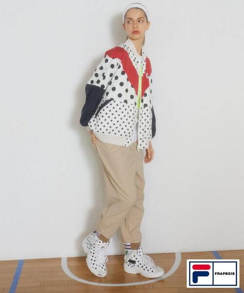 FRAPBOIS(フラボア)の「FILA×FRAPBOISパンツ(その他パンツ・レディース・ブラック/ベージュ・1/2)」の3枚目の写真
