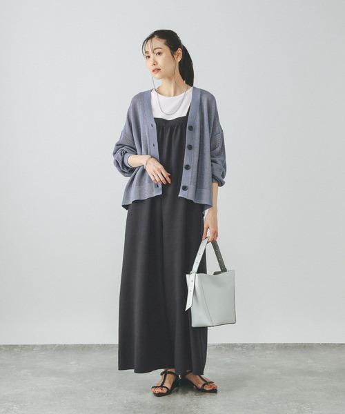 GLOBAL WORK(グローバルワーク)の「洗えるドライメッシュカーディガン/288080(カーディガン/ボレロ・レディース・チャコール/モカ/アイボリー/ブルー系その他6・REGULAR/SHORT)」の20枚目の写真