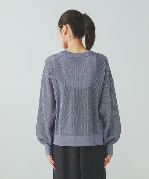 cocoaです GLOBAL WORK カーディガン 洗えるドライメッシュカーディガン