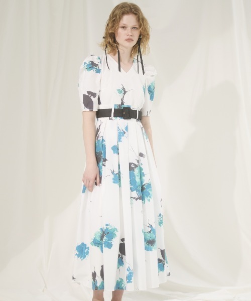 セール】アートフラワーワンピース（ワンピース）｜AND COUTURE