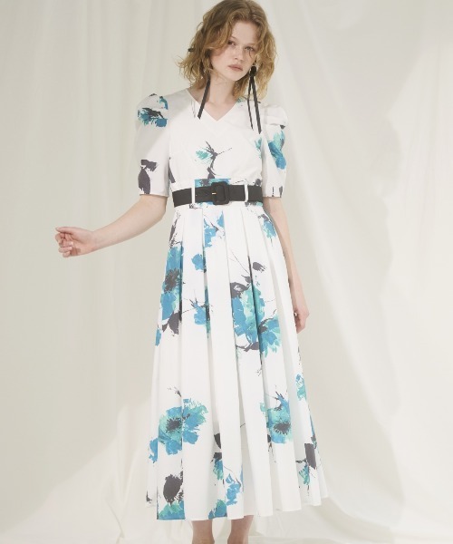 セール】アートフラワーワンピース（ワンピース）｜AND COUTURE