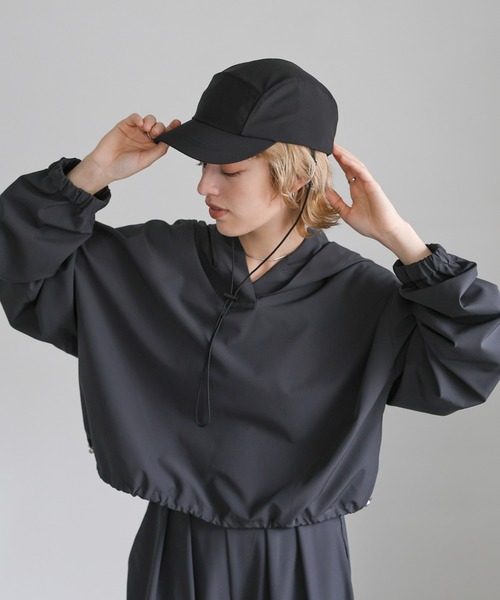 select MOCA（セレクトモカ）の「ストラップ付き撥水2WAYキャップ（キャップ・レディース・ベージュ/カーキ/ブラック・FREE）」の22枚目の写真