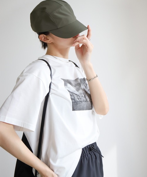 select MOCA（セレクトモカ）の「ストラップ付き撥水2WAYキャップ（キャップ・レディース・ベージュ/カーキ/ブラック・FREE）」の18枚目の写真