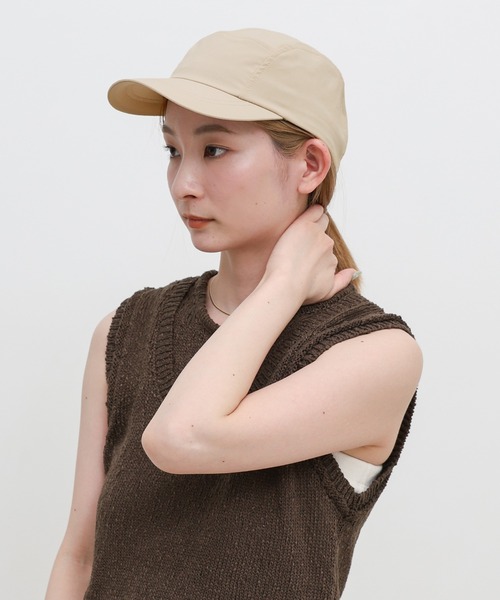 select MOCA（セレクトモカ）の「ストラップ付き撥水2WAYキャップ（キャップ・レディース・ベージュ/カーキ/ブラック・FREE）」の11枚目の写真