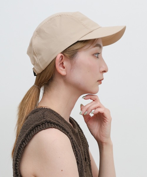 select MOCA（セレクトモカ）の「ストラップ付き撥水2WAYキャップ（キャップ・レディース・ベージュ/カーキ/ブラック・FREE）」の12枚目の写真