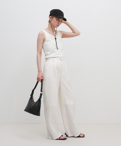 select MOCA（セレクトモカ）の「ストラップ付き撥水2WAYキャップ（キャップ・レディース・ベージュ/カーキ/ブラック・FREE）」の7枚目の写真