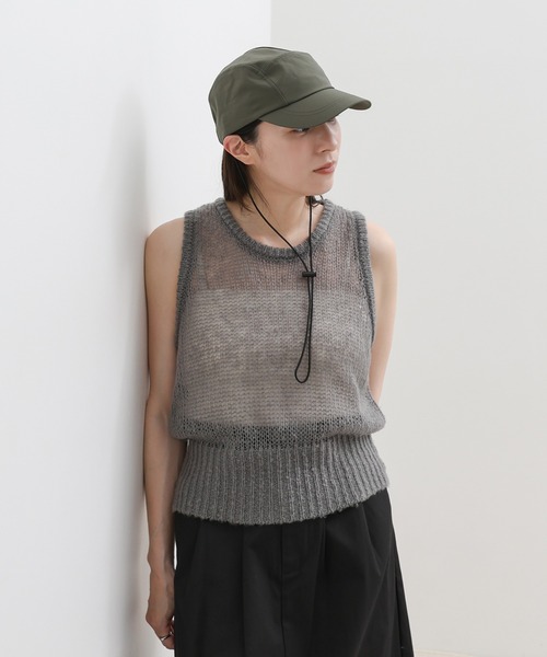 select MOCA（セレクトモカ）の「ストラップ付き撥水2WAYキャップ（キャップ・レディース・ベージュ/カーキ/ブラック・FREE）」の17枚目の写真