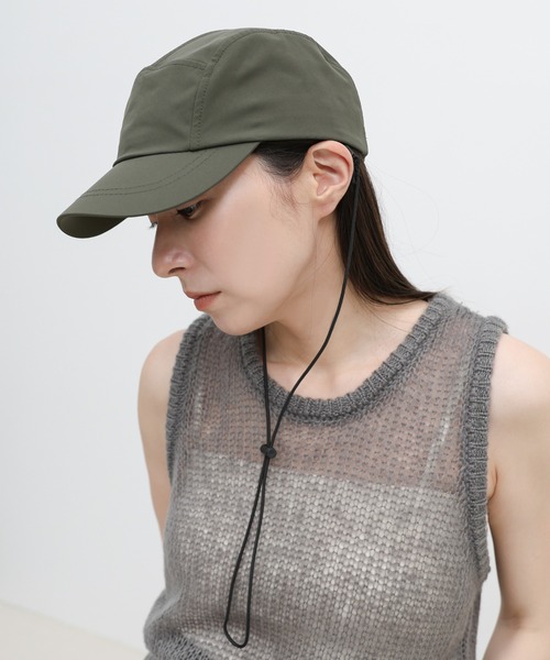 select MOCA（セレクトモカ）の「ストラップ付き撥水2WAYキャップ（キャップ・レディース・ベージュ/カーキ/ブラック・FREE）」の18枚目の写真