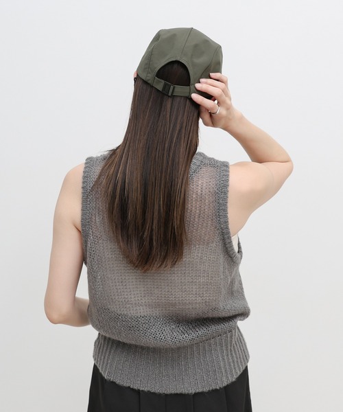 select MOCA（セレクトモカ）の「ストラップ付き撥水2WAYキャップ（キャップ・レディース・ベージュ/カーキ/ブラック・FREE）」の19枚目の写真