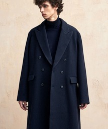 90s ネイビー5Bチェスターコート WEB限定/OUTLET】【BL】ウールブレンドチェスターコート