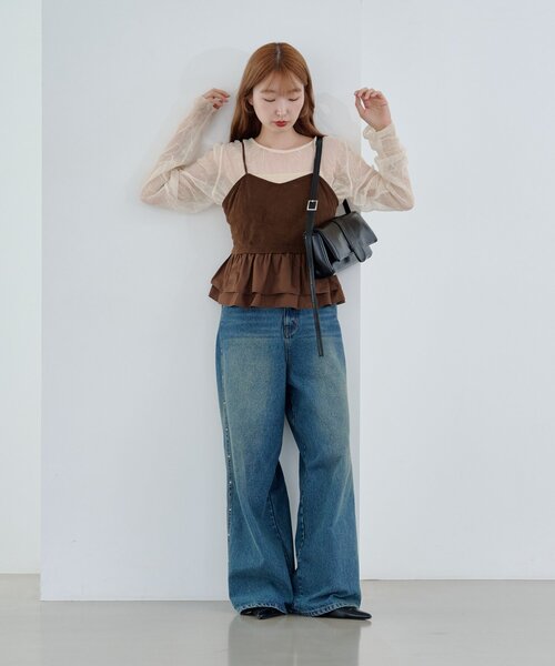 Kastane  ランダムチュールメローTEE WEB限定】ランダムチュールメローTEE（Tシャツ/カットソー