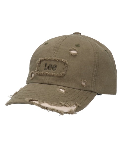 Lee（リー）の「Lee/リー キャップ COTTON DAMAGE CAP 251076606（キャップ・メンズ・オリーブ/ホワイト/ブラック・FREE）」の3枚目の写真