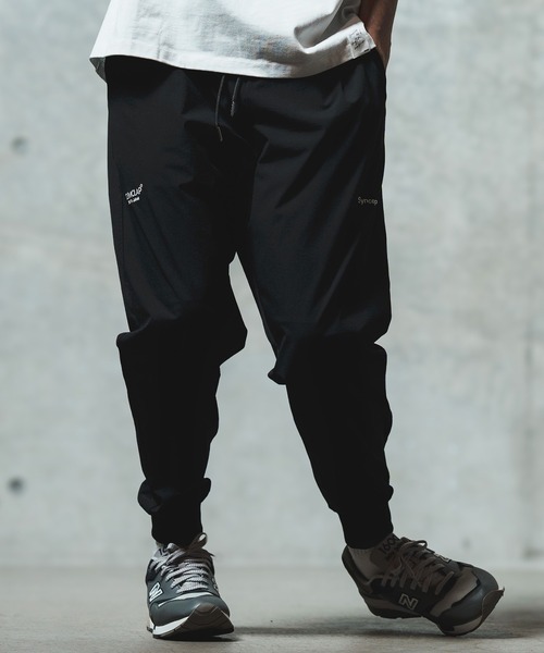 GLIMCLAP（グリムクラップ）の「mp13549- Mini-ripstop nylon fabric jogger pants ジョガーパンツ（その他パンツ・メンズ・ブラック/ベージュ・S/M/L）」の3枚目の写真