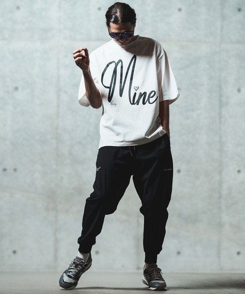 GLIMCLAP（グリムクラップ）の「mp13549- Mini-ripstop nylon fabric jogger pants ジョガーパンツ（その他パンツ・メンズ・ブラック/ベージュ・S/M/L）」の8枚目の写真