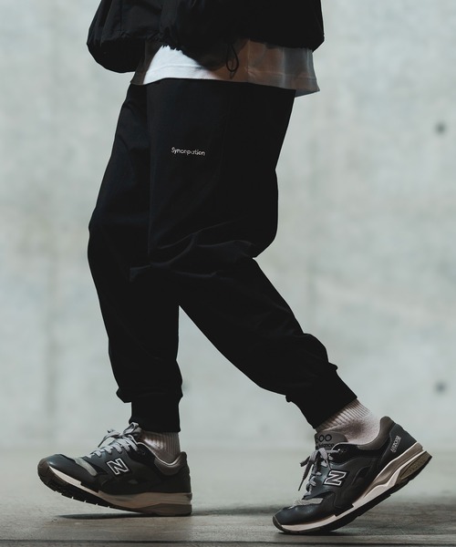 GLIMCLAP（グリムクラップ）の「mp13549- Mini-ripstop nylon fabric jogger pants ジョガーパンツ（その他パンツ・メンズ・ブラック/ベージュ・S/M/L）」の5枚目の写真